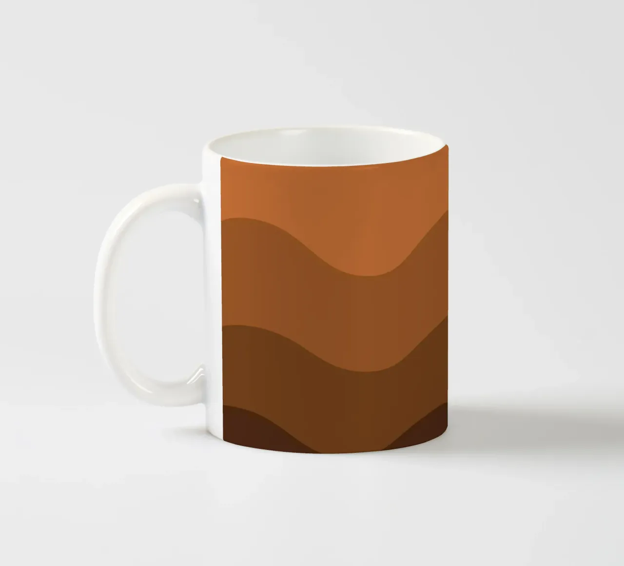 Brown gradient design tazza in ceramica da baobabprintstore