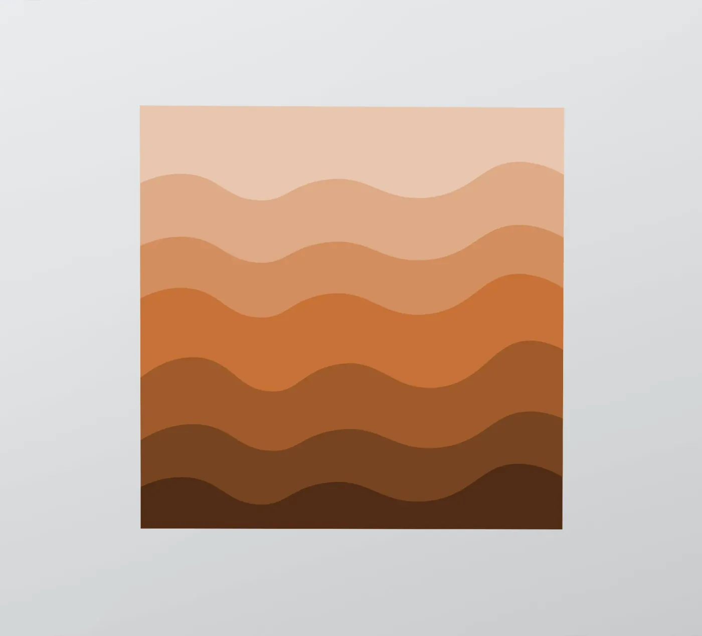 Brown gradient design sticker by baobabprintstore