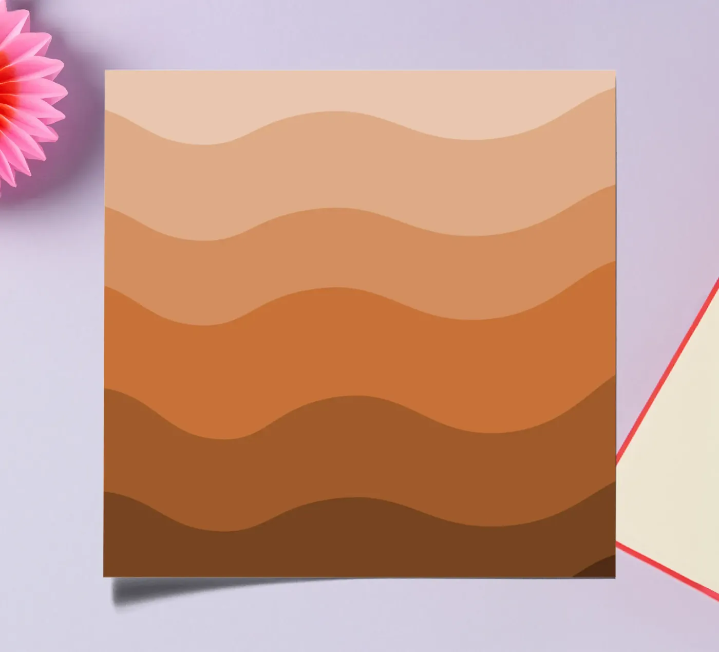 Brown gradient design sticker sheet by baobabprintstore