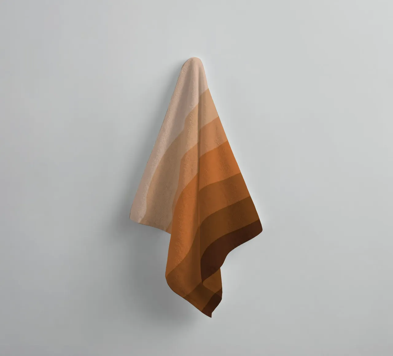 Brown gradient design asciugamano da bagno da baobabprintstore
