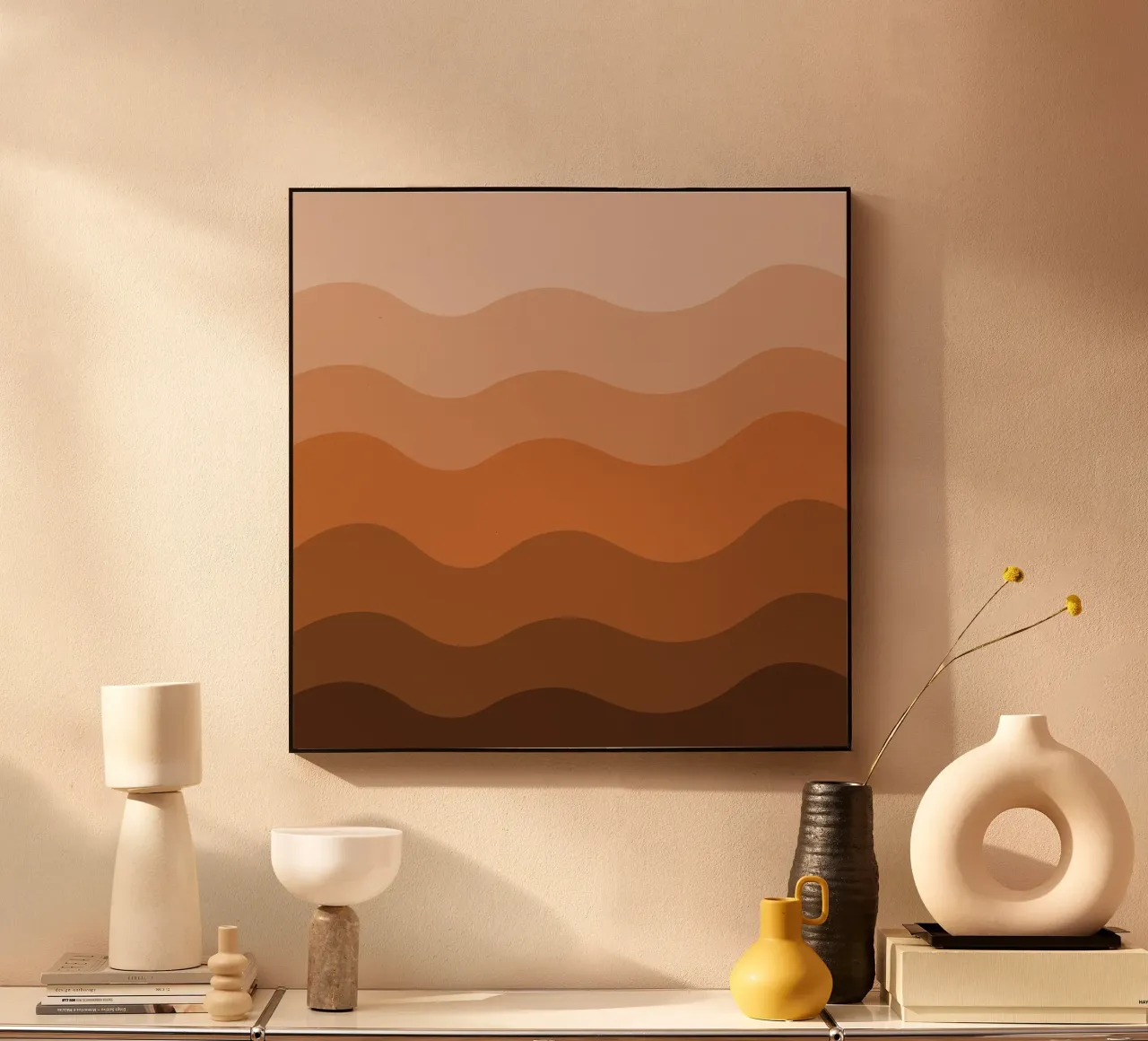 Brown gradient design plexiglass da baobabprintstore