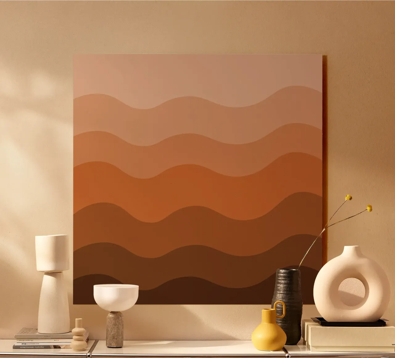 Brown gradient design plexiglass da baobabprintstore