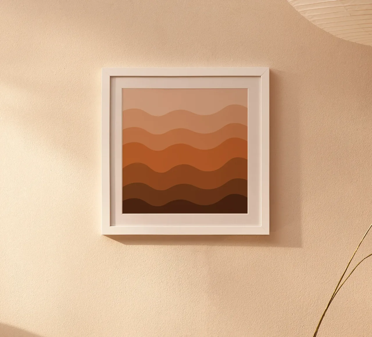 Brown gradient design poster da baobabprintstore