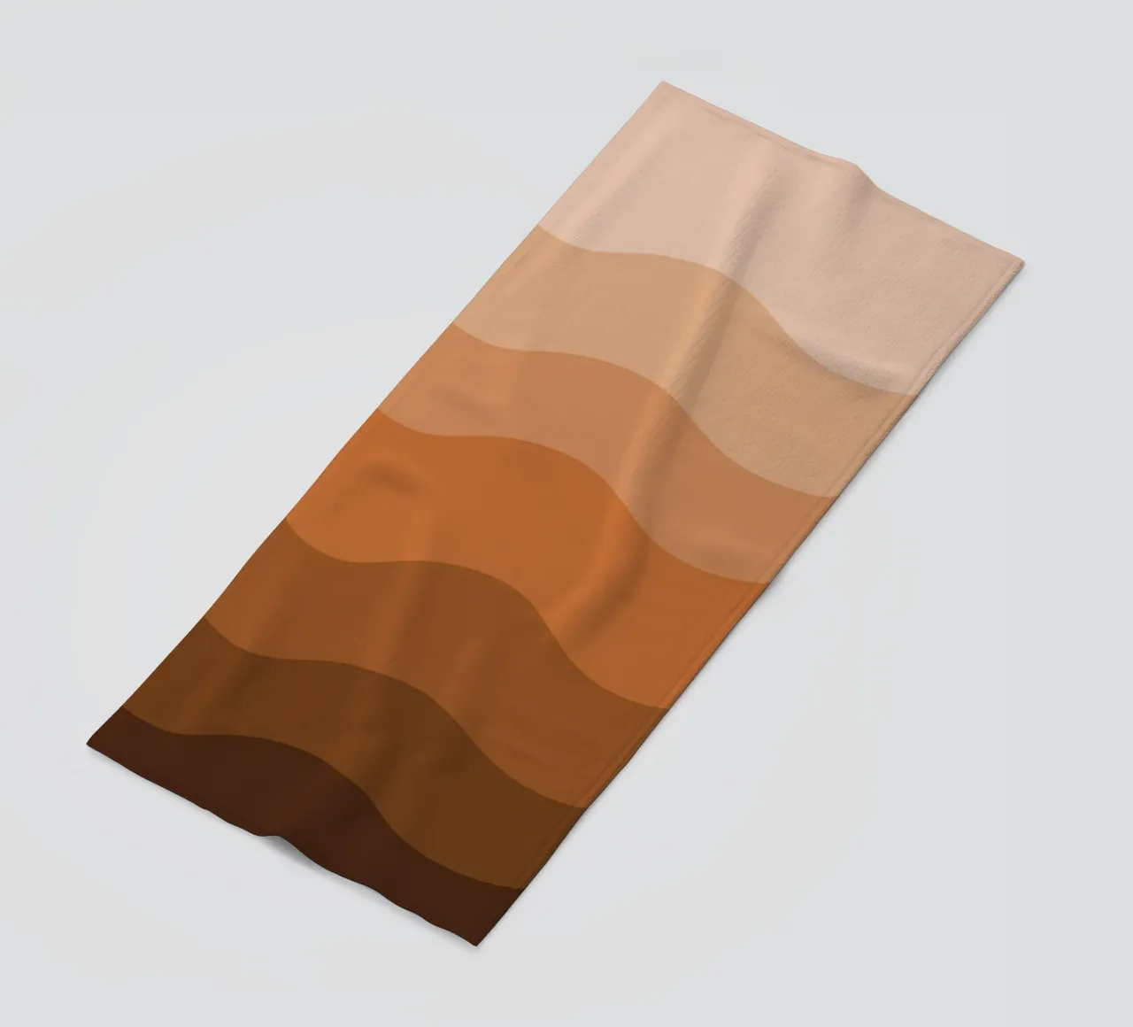 Brown gradient design telo mare da baobabprintstore