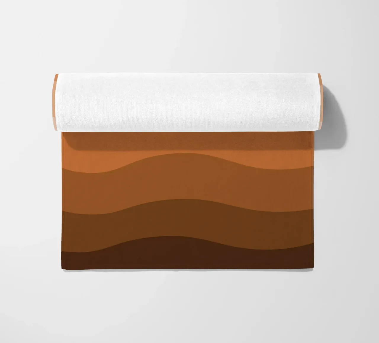 Brown gradient design telo mare da baobabprintstore