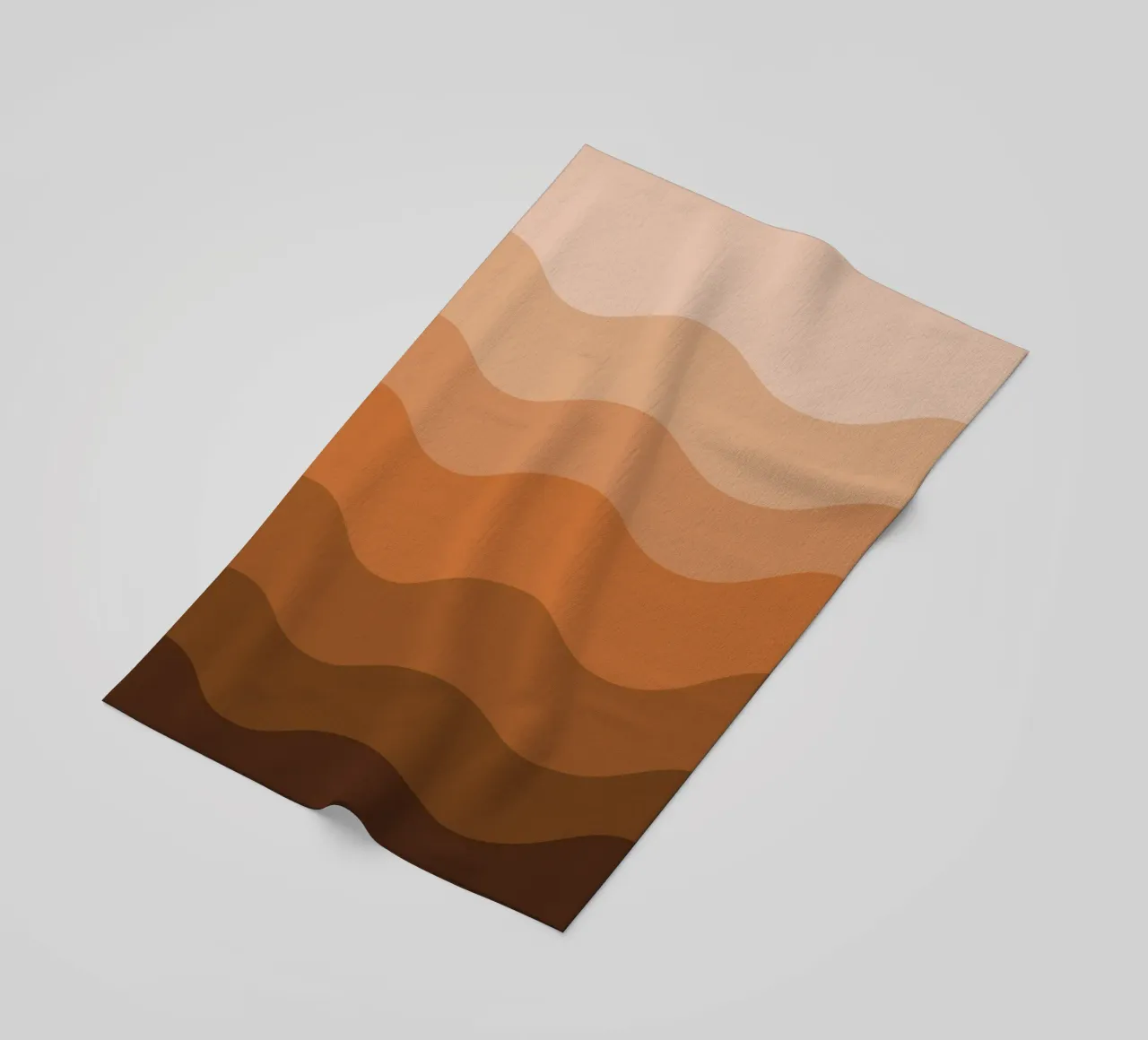 Brown gradient design telo mare da baobabprintstore