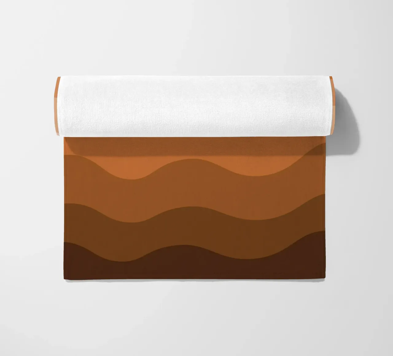 Brown gradient design telo mare da baobabprintstore