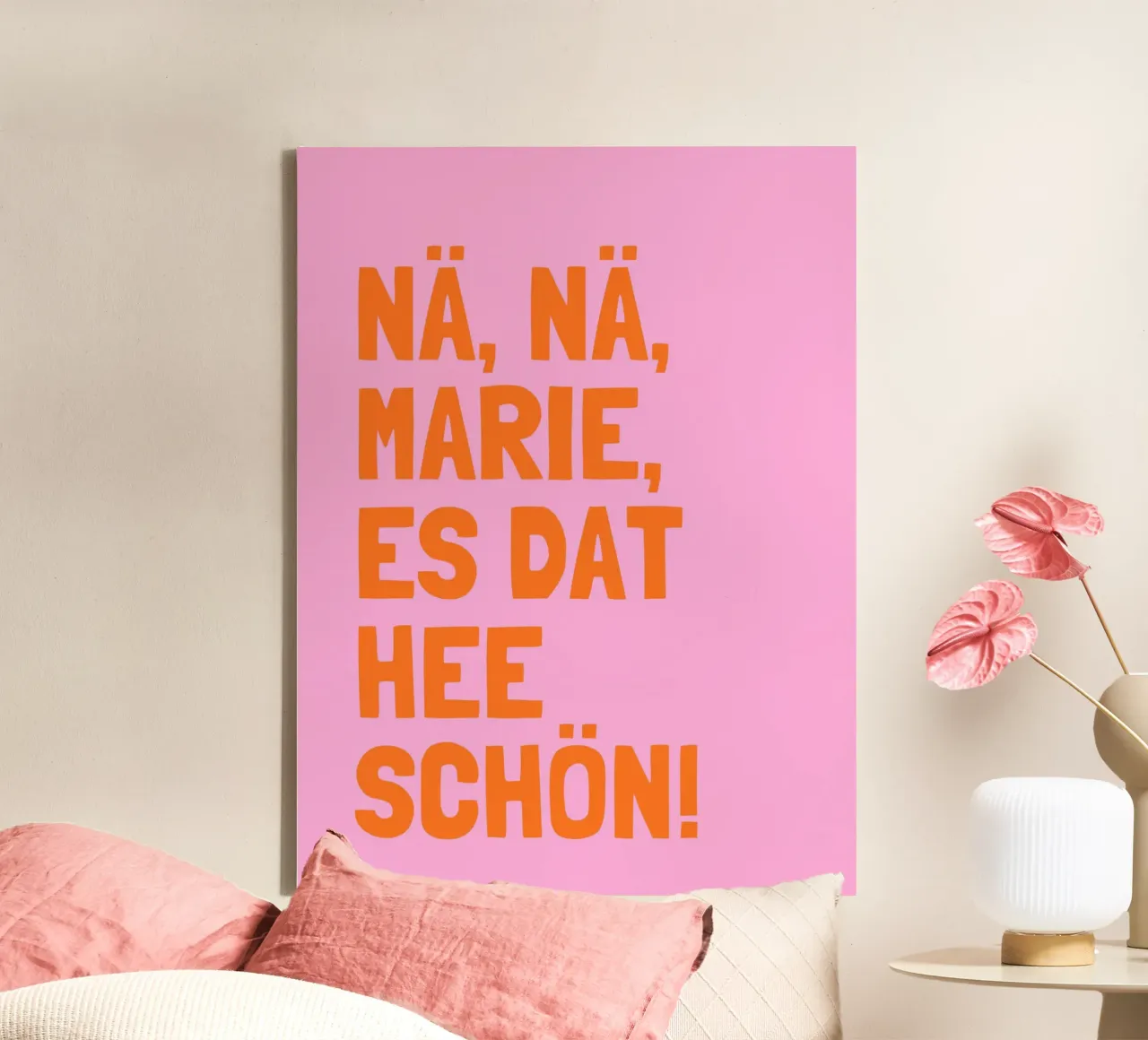 Nä, nä, Marie...- Kölscher Spruch canvas by Ohkimiko