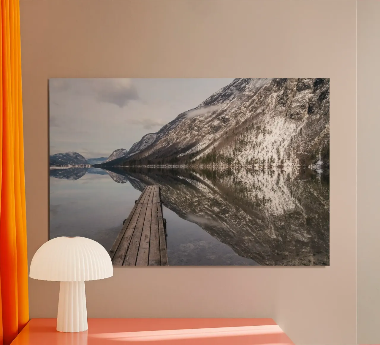 Paesaggio onirico poster con telaio in alluminio da PhotoVibe Decor