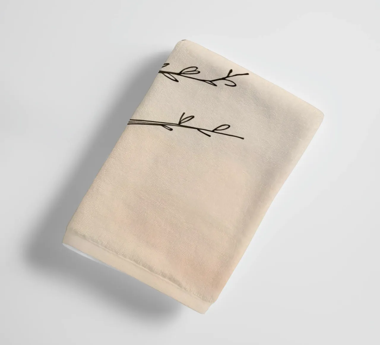 Simple sketched tree against a light background towel by DesignDoodle
