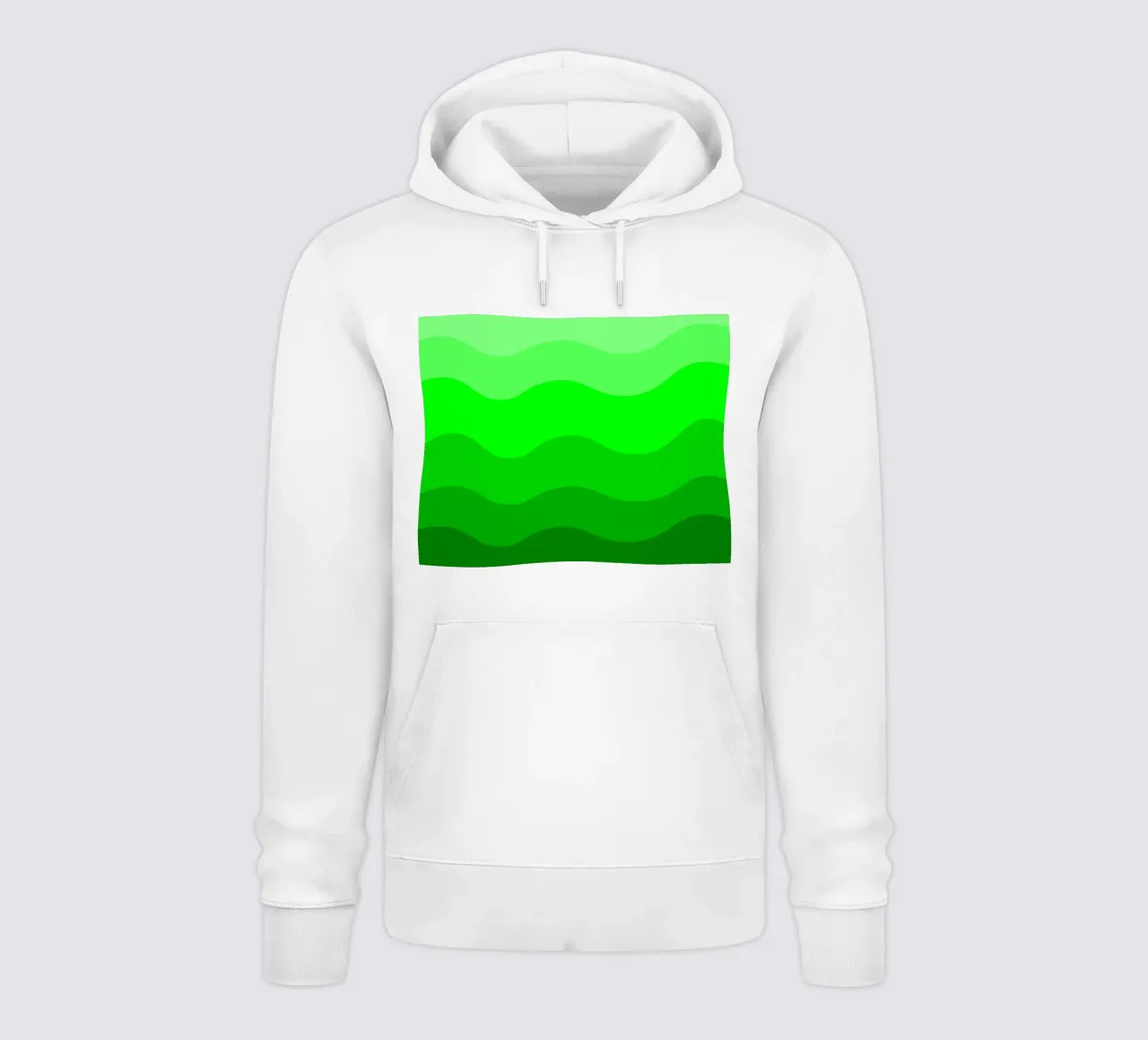 Green gradient design felpa con cappuccio da baobabprintstore