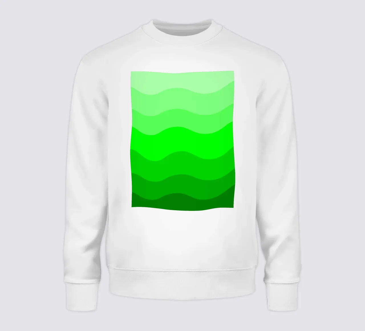 Green gradient design felpa da baobabprintstore