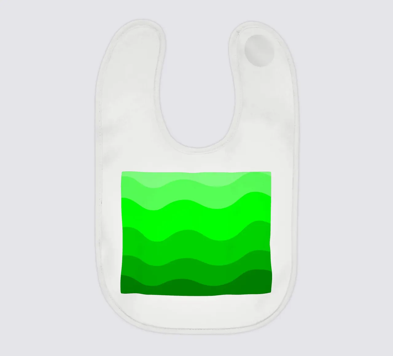 Green gradient design bavaglino da baobabprintstore