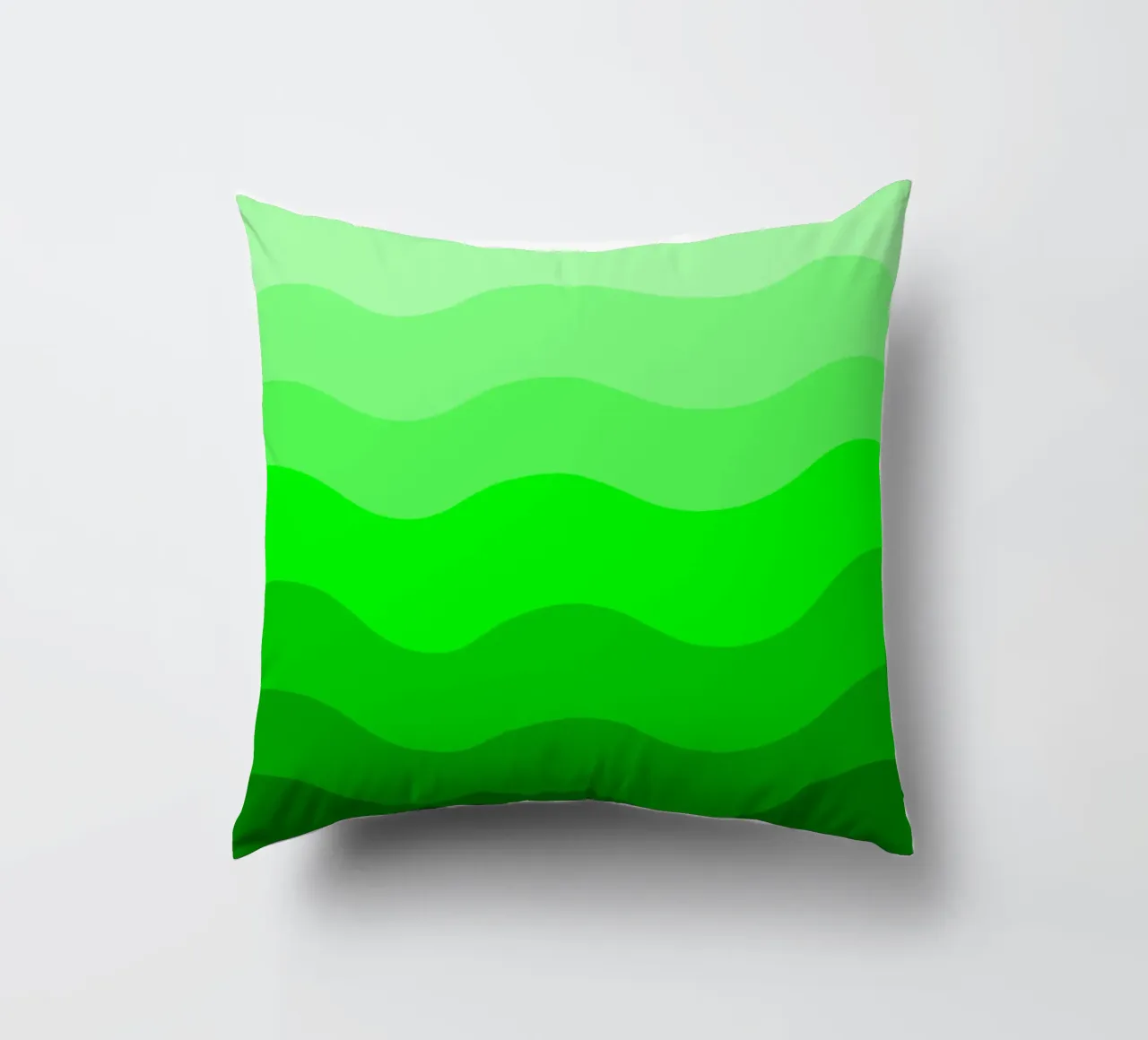 Green gradient design cuscino da baobabprintstore