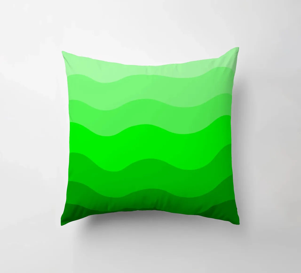 Green gradient design cuscino da baobabprintstore