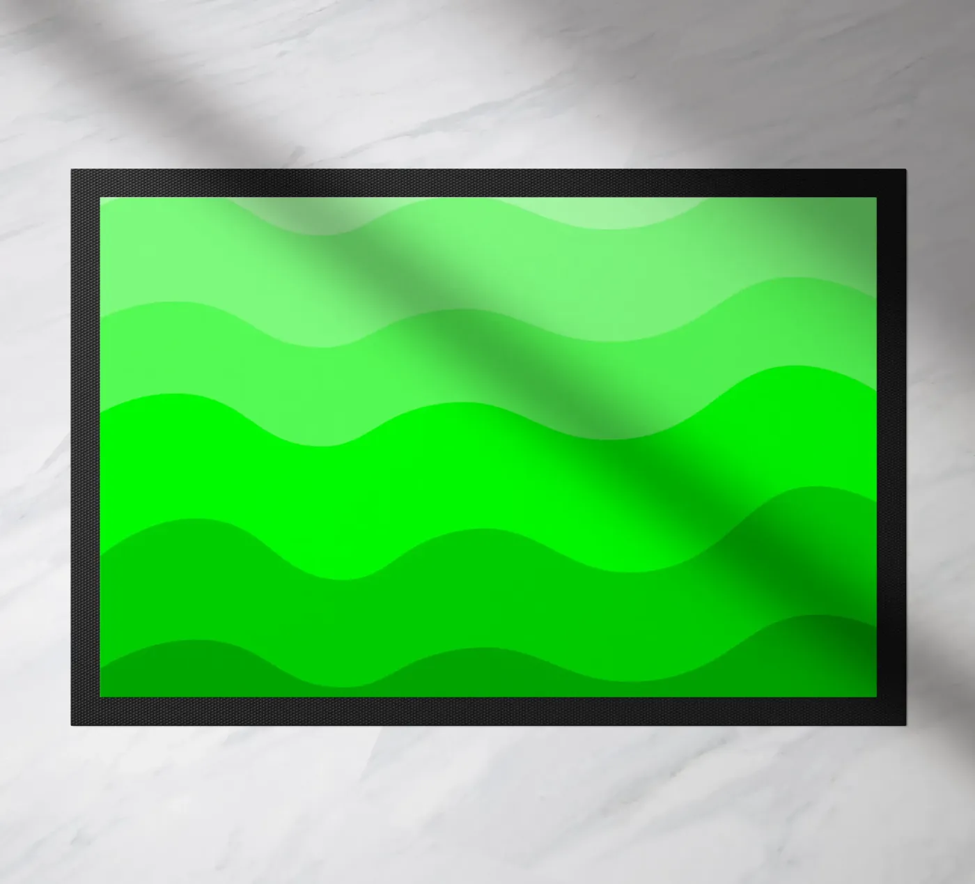 Green gradient design paillasson de baobabprintstore