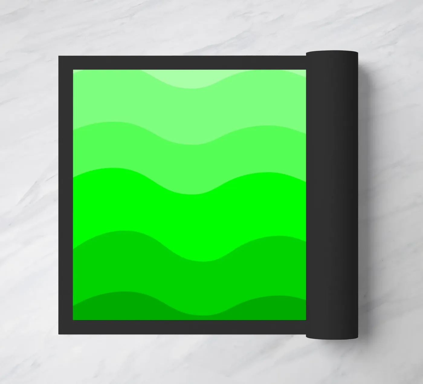 Green gradient design paillasson de baobabprintstore