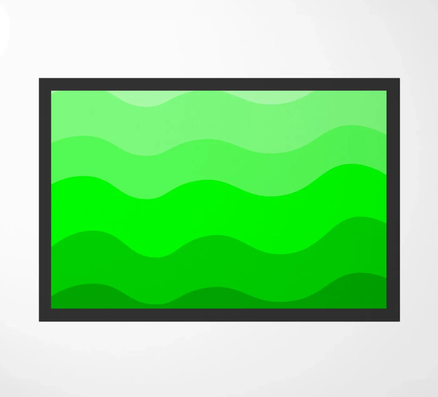 Green gradient design paillasson de baobabprintstore