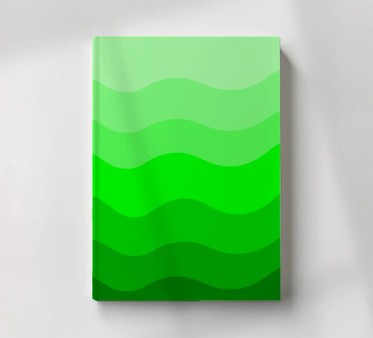 Green gradient design notebook by baobabprintstore