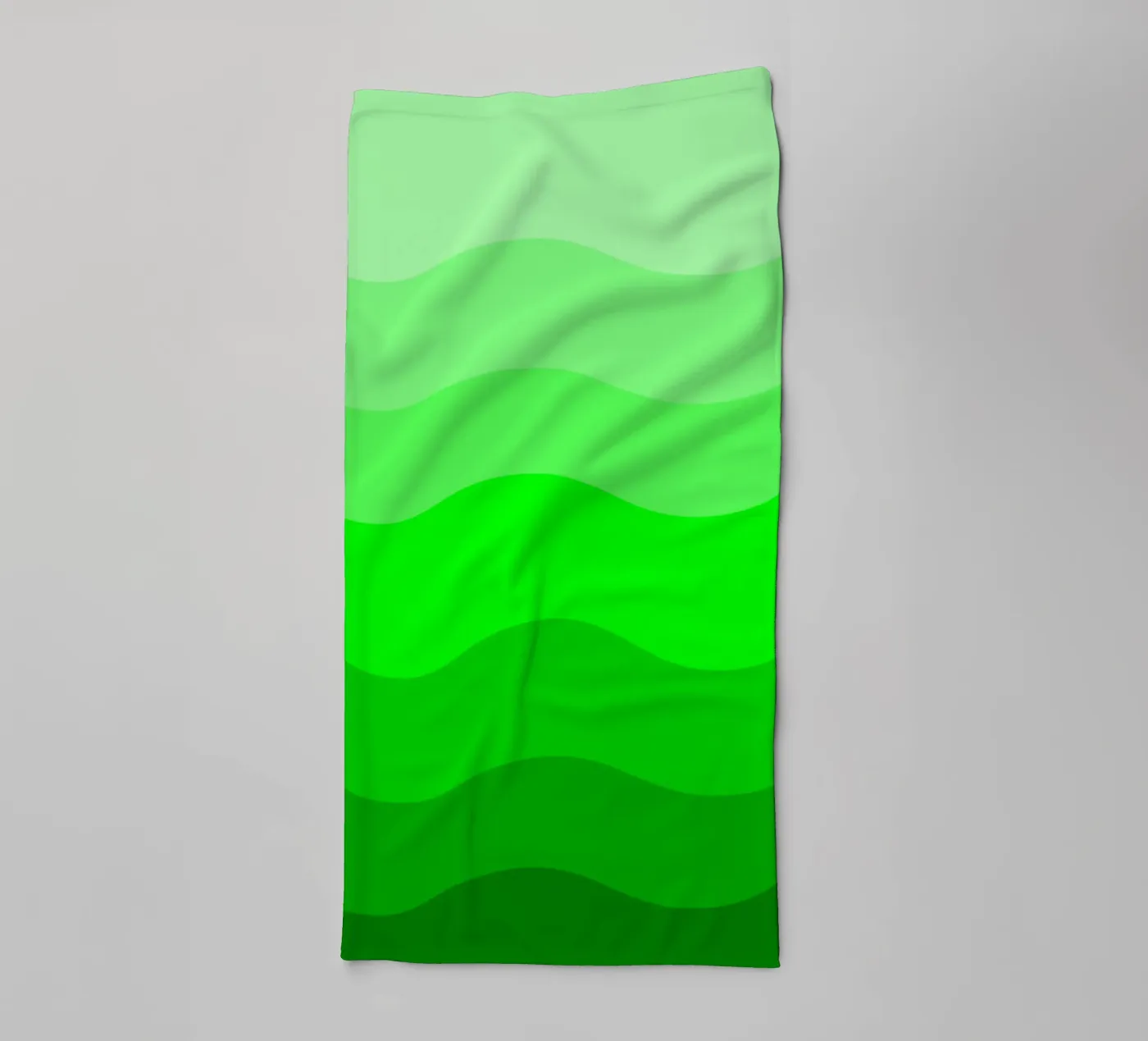 Green gradient design badhanddoek van baobabprintstore