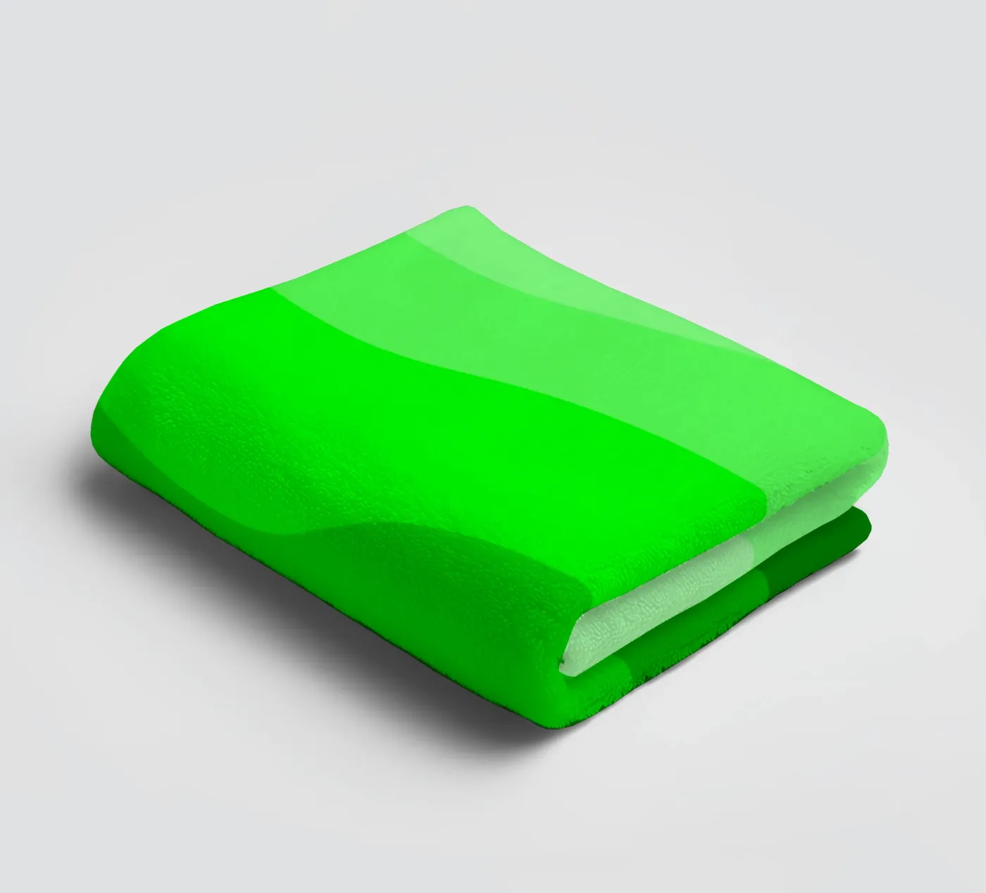Green gradient design badhanddoek van baobabprintstore