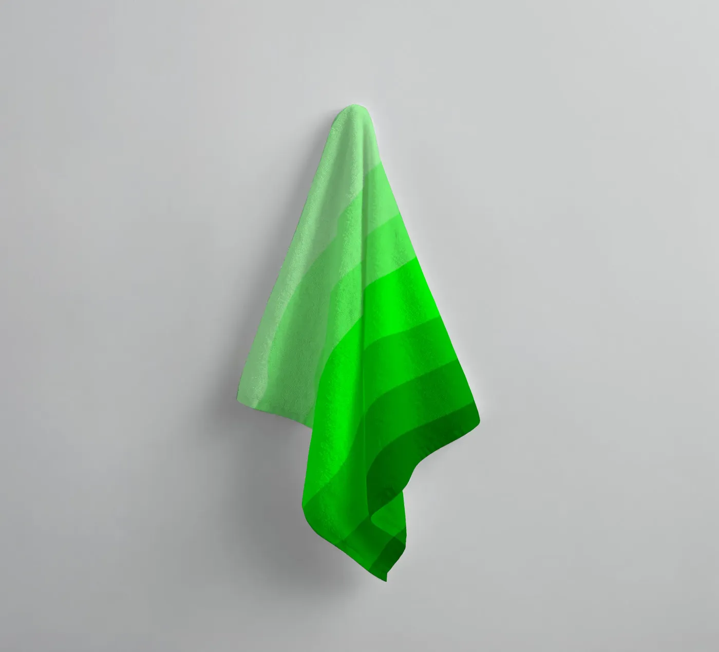Green gradient design badhanddoek van baobabprintstore