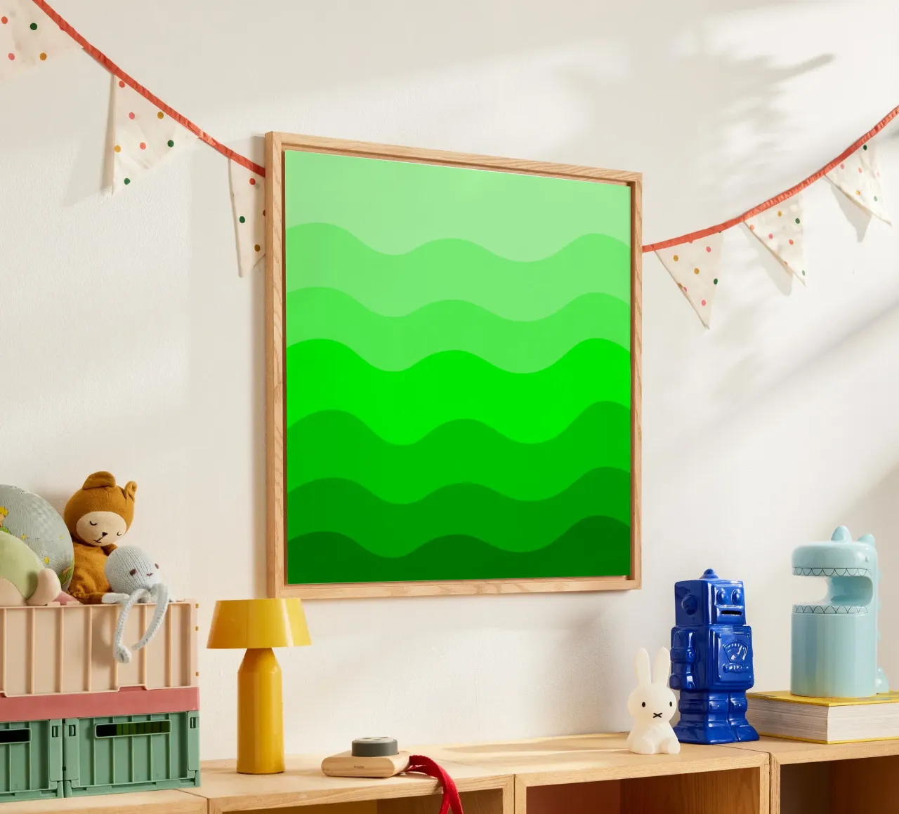 Green gradient design plexiglass da baobabprintstore