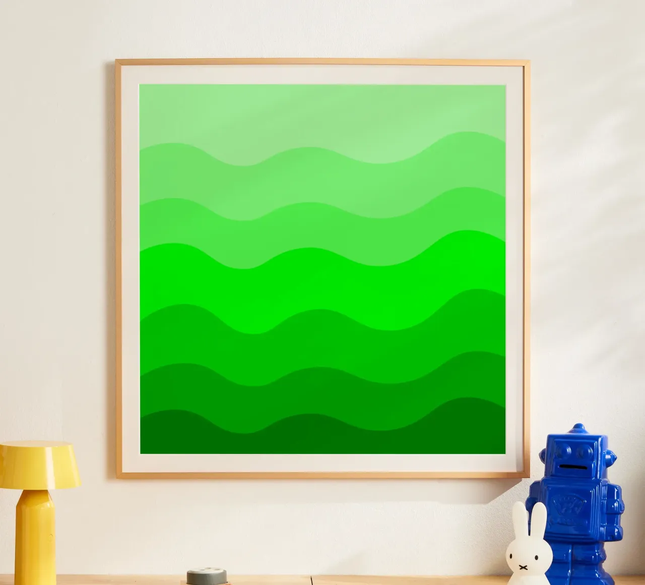 Green gradient design poster da baobabprintstore