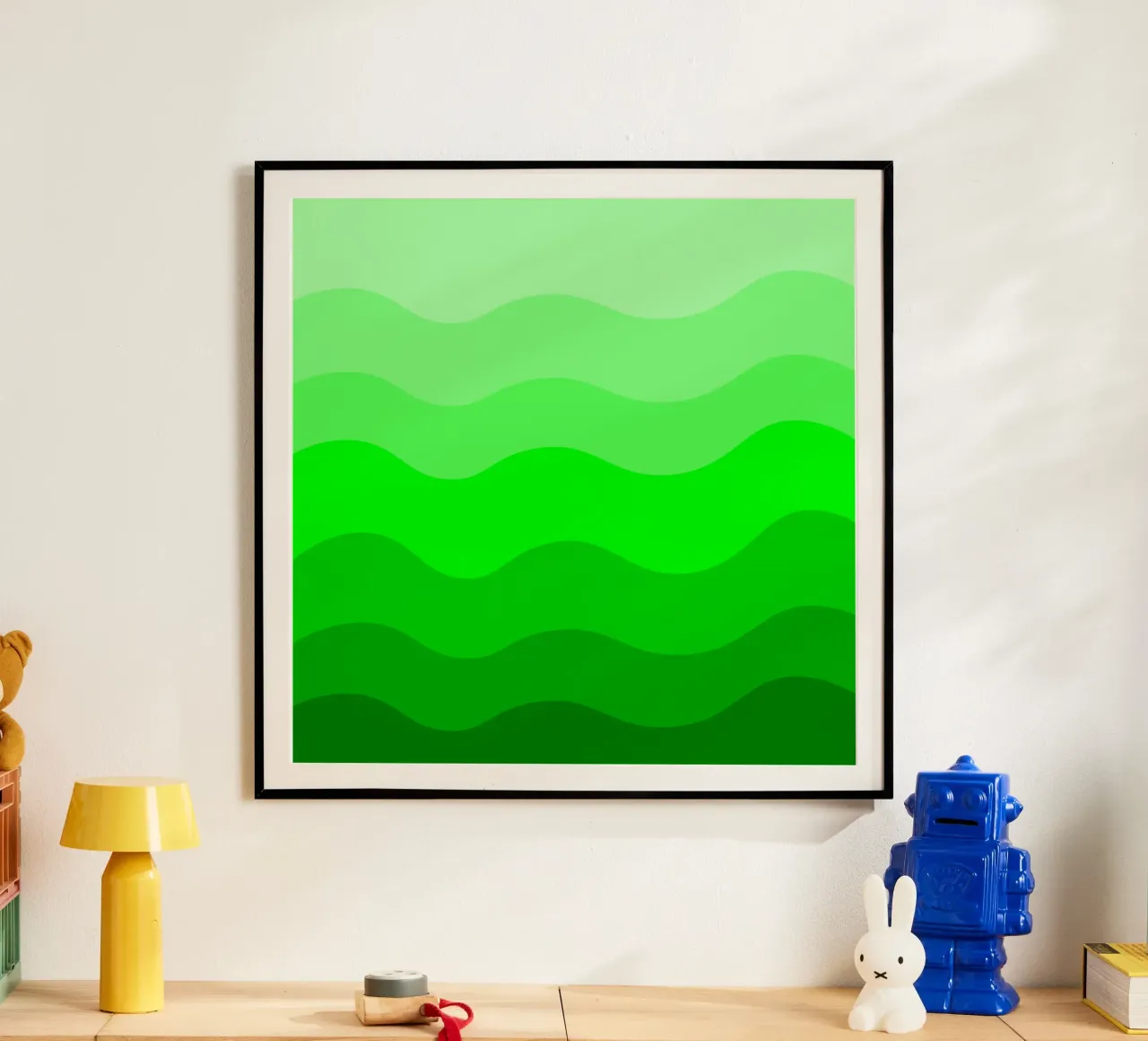 Green gradient design poster da baobabprintstore