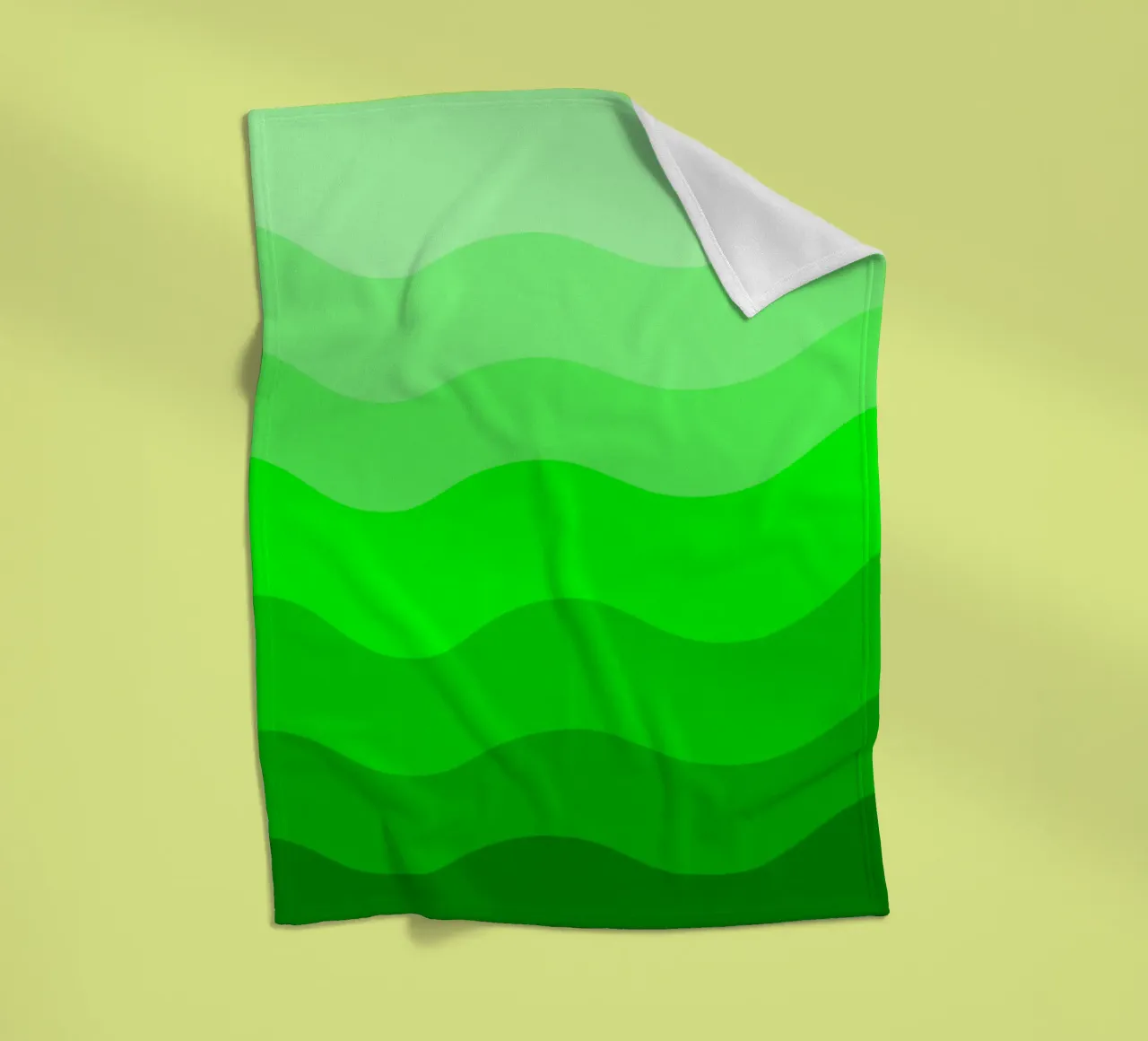 Green gradient design coperta in pile da baobabprintstore