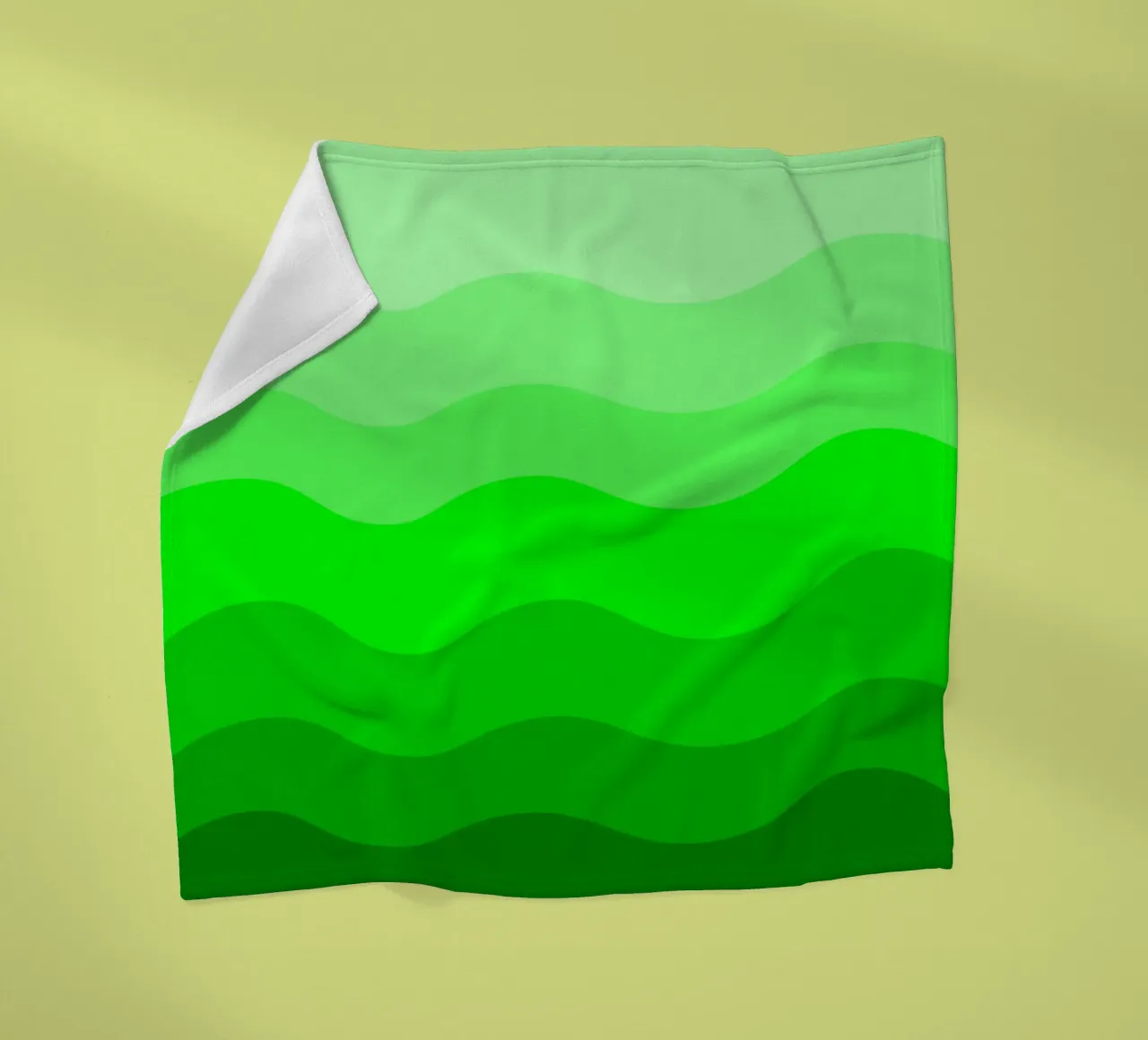 Green gradient design coperta in pile da baobabprintstore