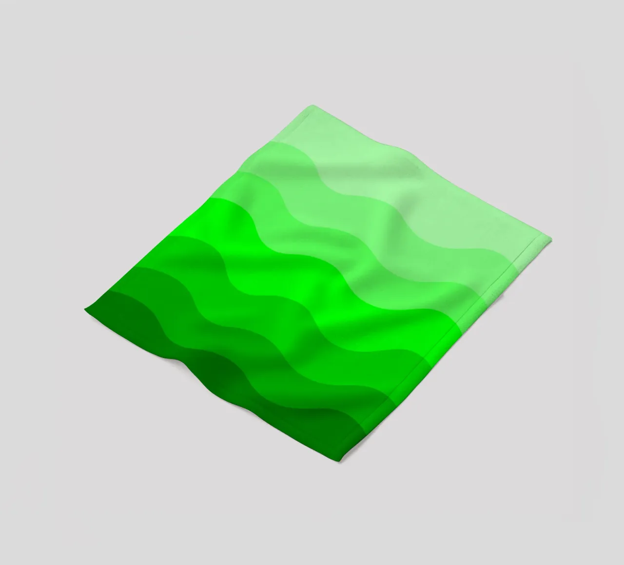Green gradient design coperta in pile da baobabprintstore