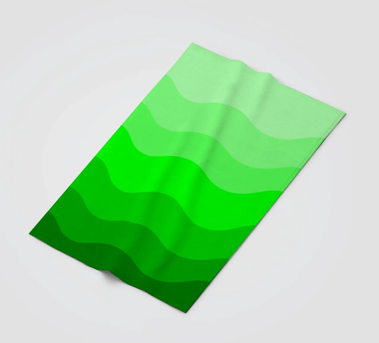 Green gradient design coperta in pile da baobabprintstore
