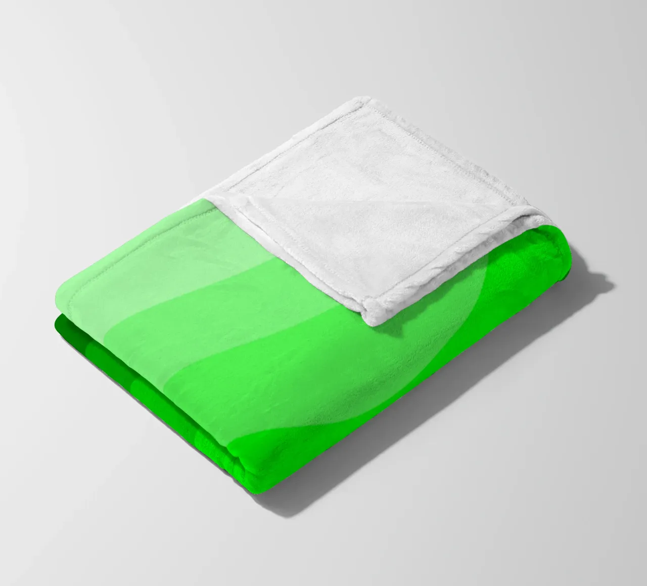 Green gradient design coperta in pile da baobabprintstore
