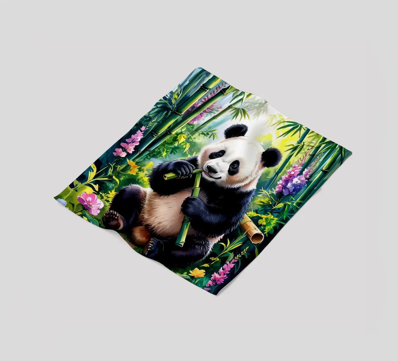 Cute Panda coperta in pile da Jeff Studio