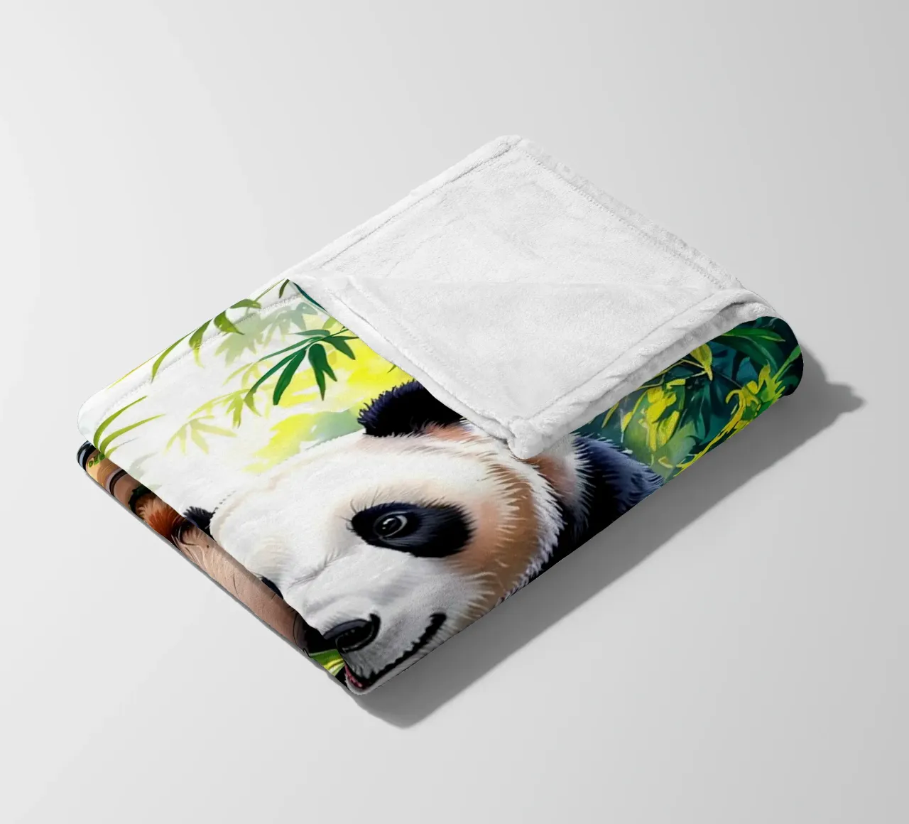 Cute Panda coperta in pile da Jeff Studio