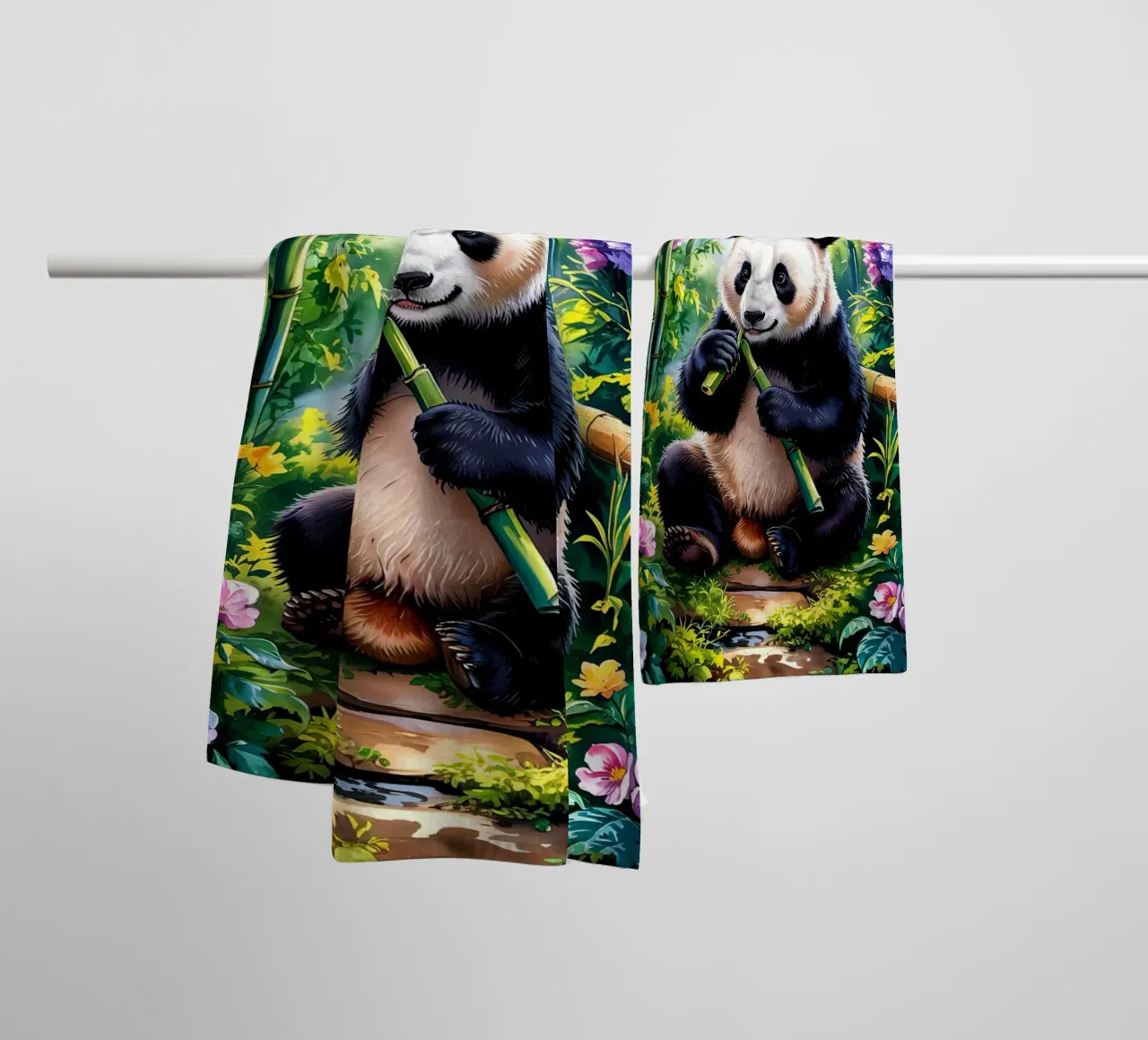 Cute Panda asciugamano da bagno da Jeff Studio