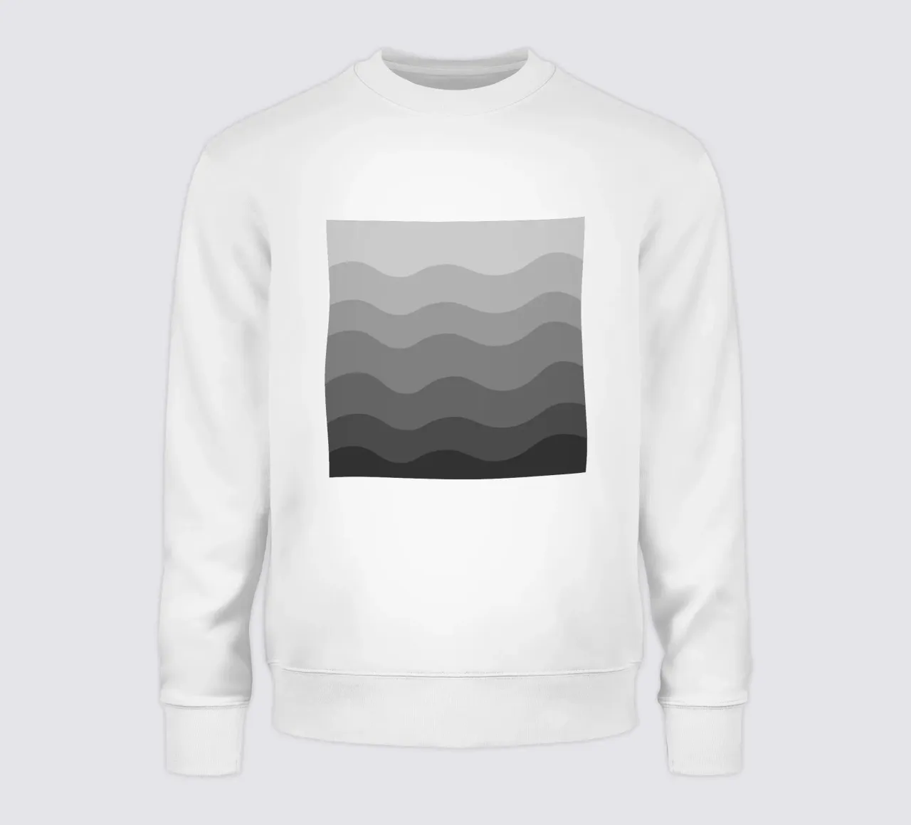 Grey gradient design felpa da baobabprintstore