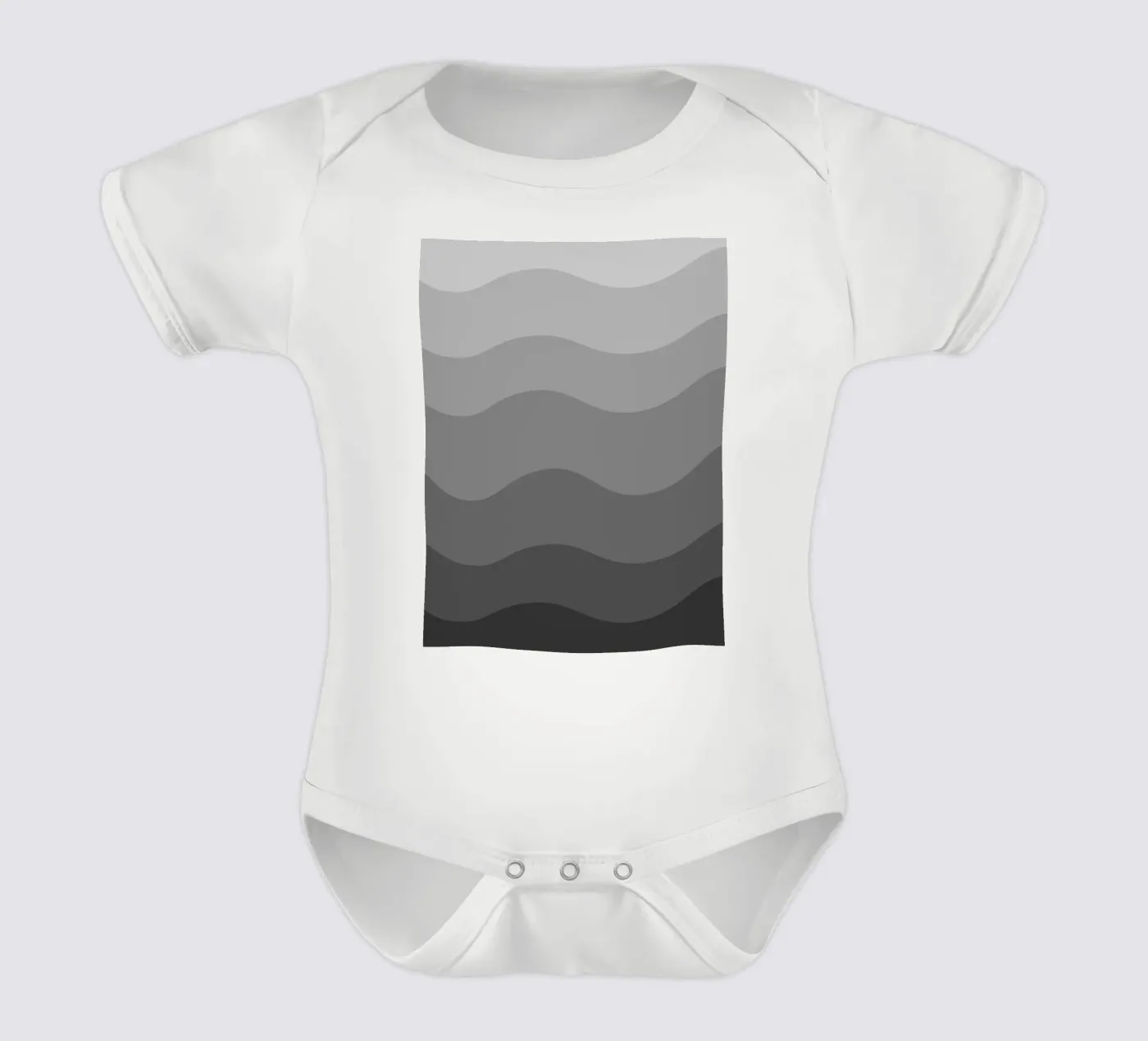 Grey gradient design body bébé de baobabprintstore