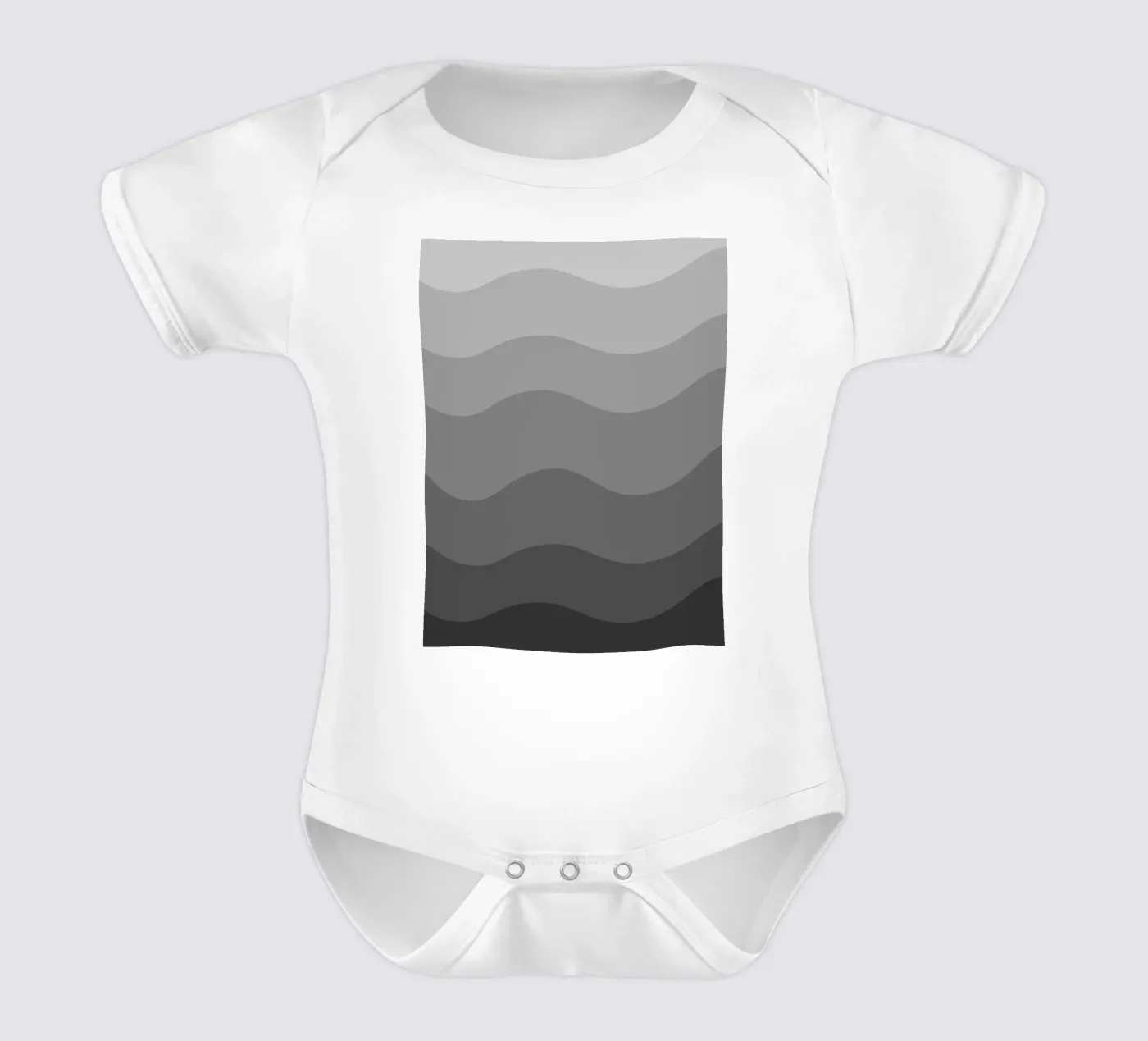 Grey gradient design body bébé de baobabprintstore