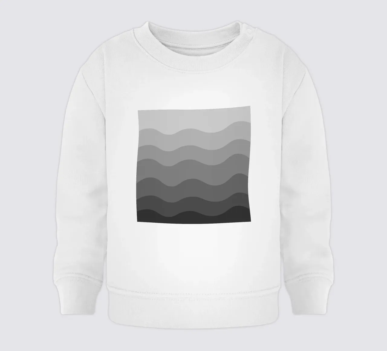Grey gradient design felpa neonato da baobabprintstore