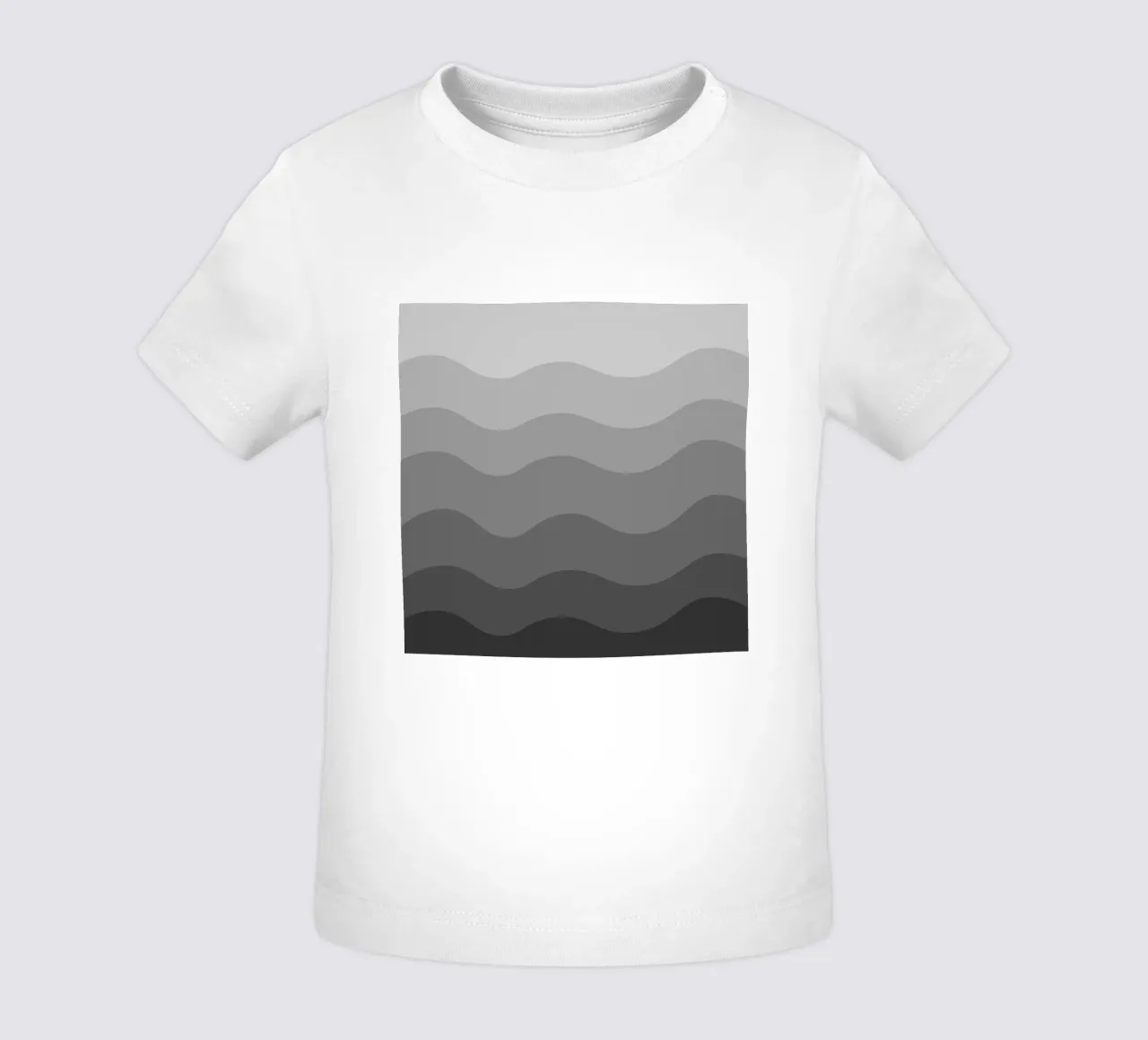 Grey gradient design maglietta neonato da baobabprintstore