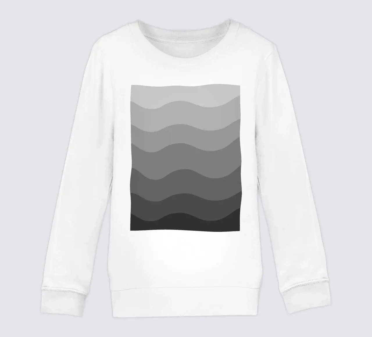 Grey gradient design felpa bambino da baobabprintstore