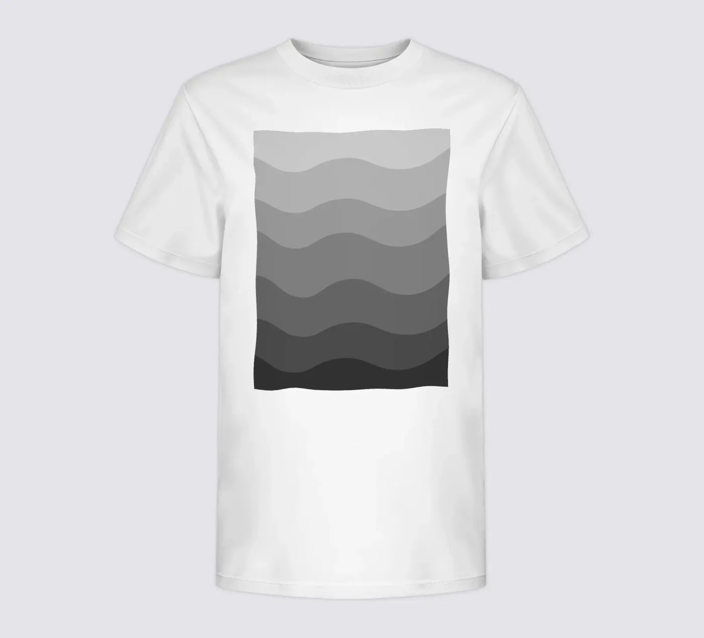 Grey gradient design t-shirt bambini da baobabprintstore