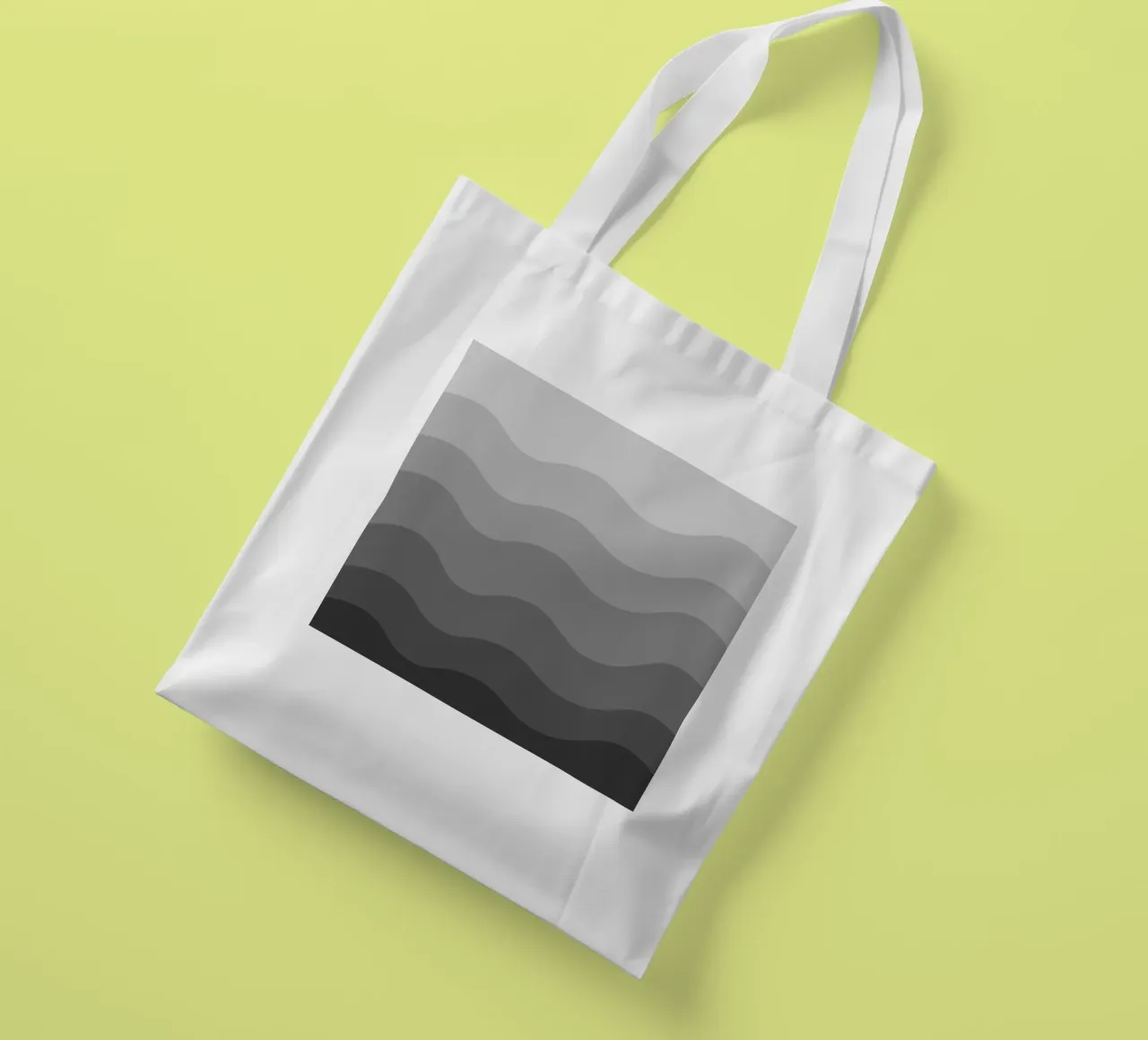 Grey gradient design borsa in juta da baobabprintstore