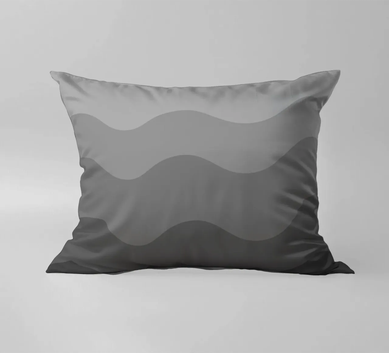 Grey gradient design Kissen von baobabprintstore