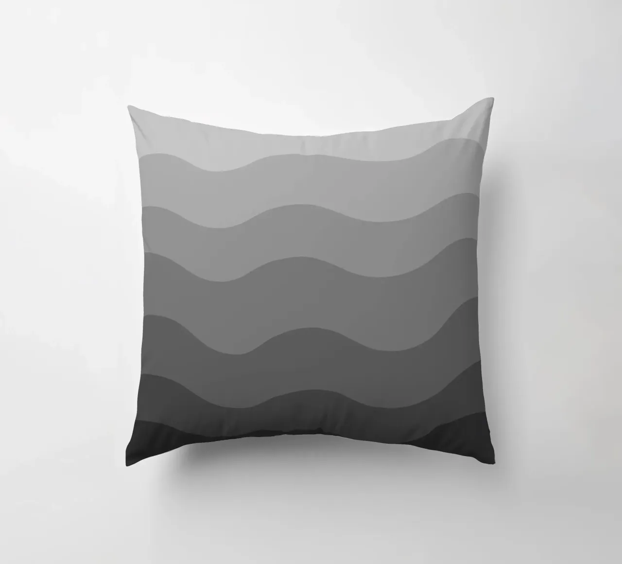 Grey gradient design Kissen von baobabprintstore