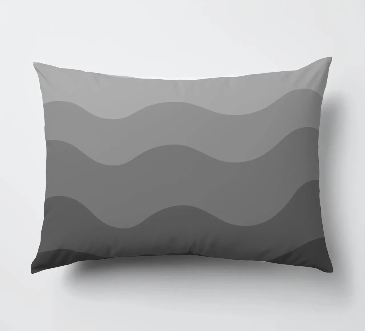 Grey gradient design Kissen von baobabprintstore
