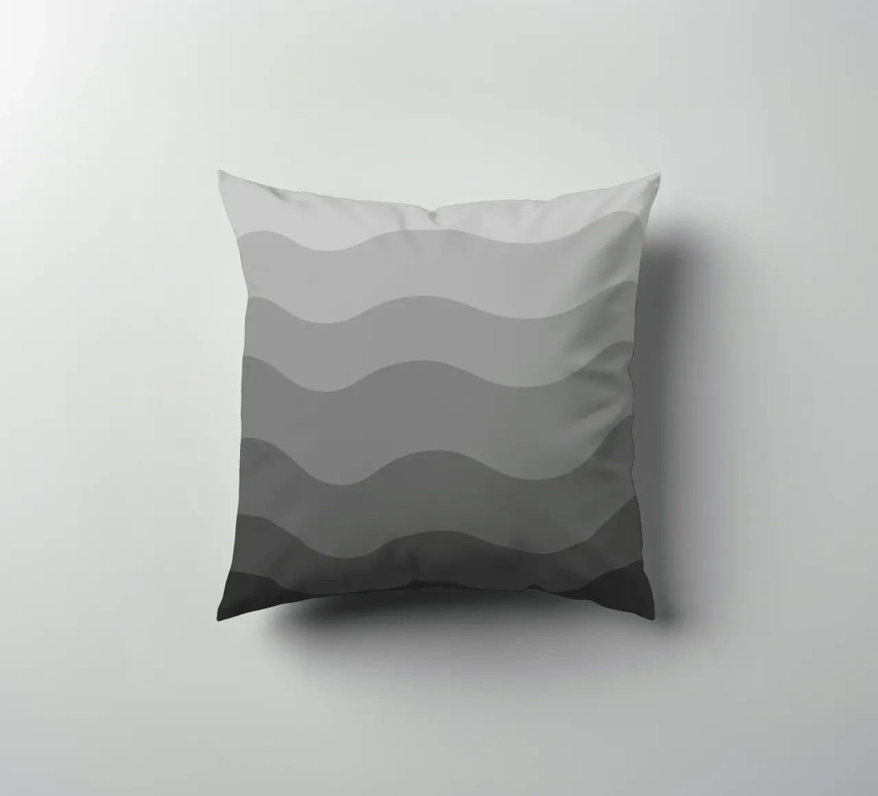Grey gradient design Kissen von baobabprintstore