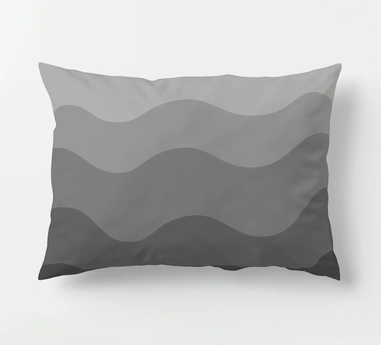 Grey gradient design Kissen von baobabprintstore